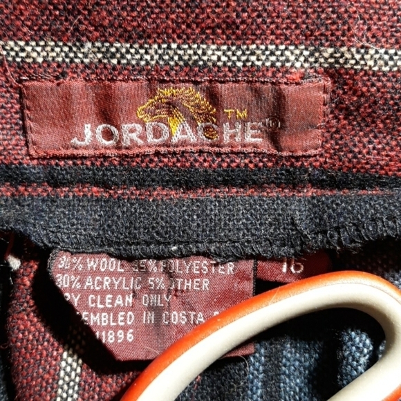 Vintage Jordache 30% wool 80s Dark Academia work - Picture 2 of 3